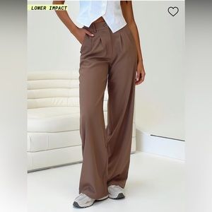 MINIMAL WEAR. Princess Polly Archer Pants. Brown, Size 4